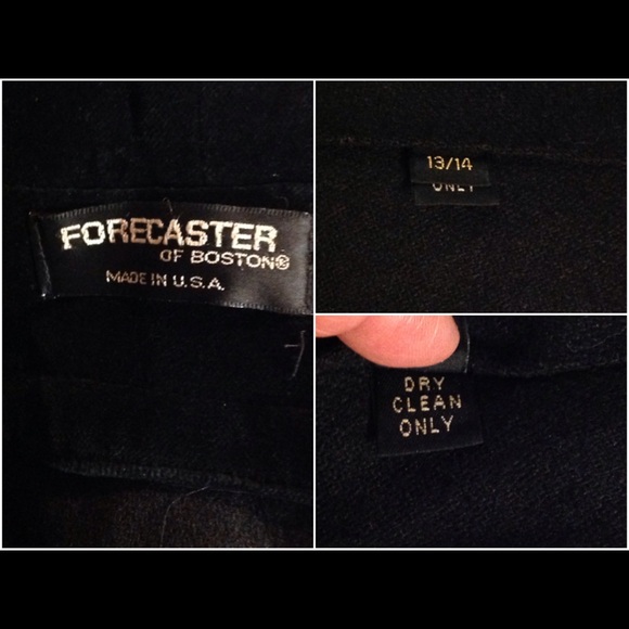 Women's Sz 13/14 Vtg Forecaster Hooded Trench Coat - Picture 5 of 6